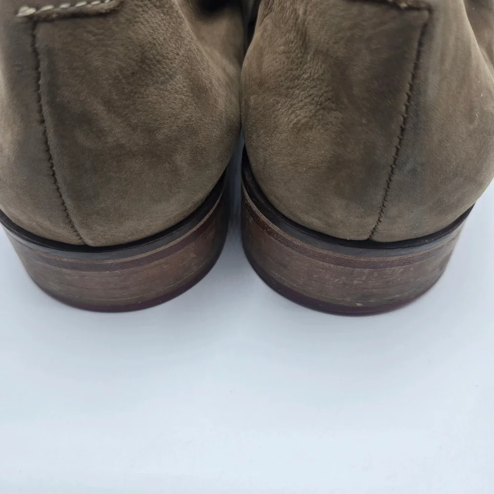 Cole Haan Derby Brown Nubuck Red Lace Up Oxford MENS 10.5 Casual Office Wear